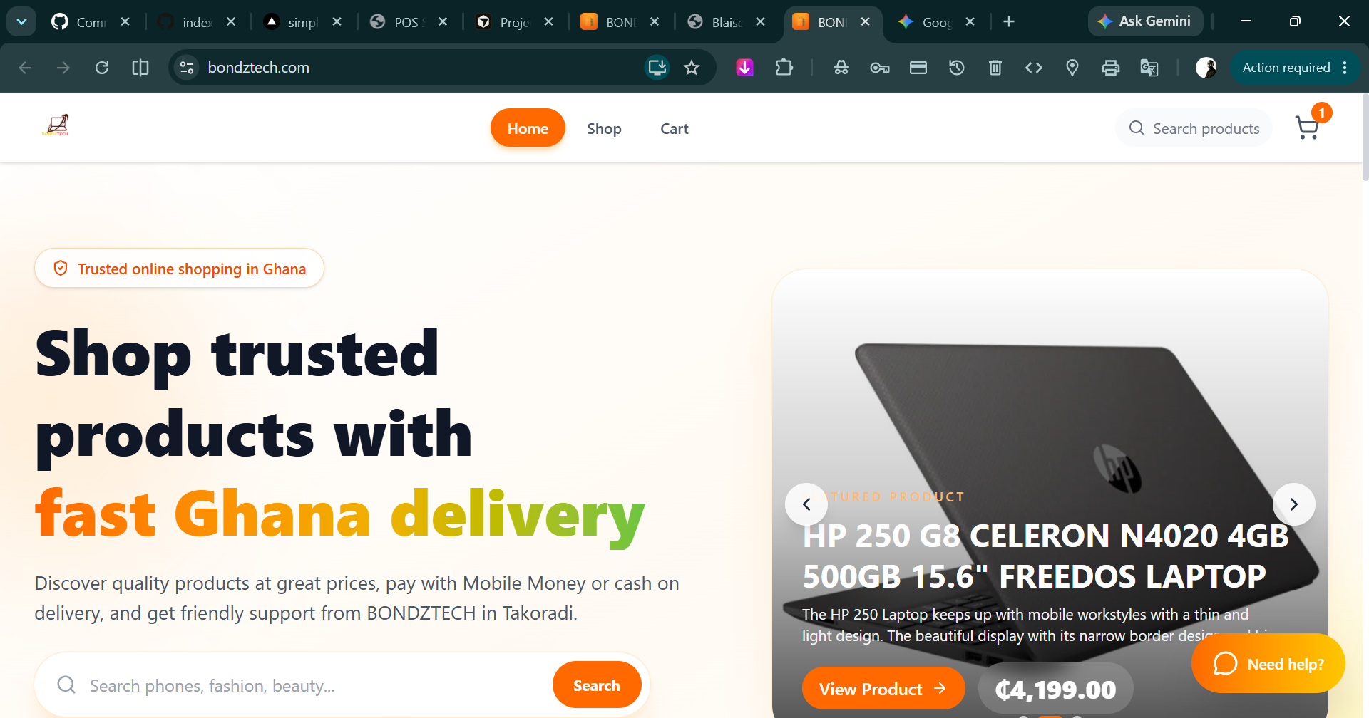 BONDZTECH platform screenshot